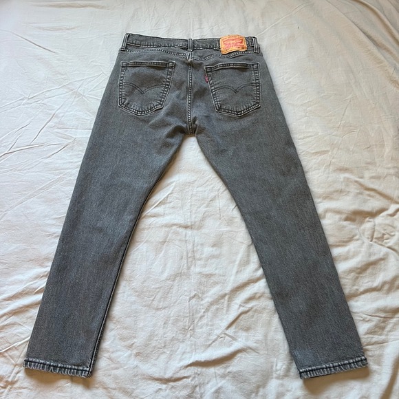 LEVI'S 512 Slim Taper Fit Jeans Mens Size 34x30 Gray Denim Washed Casual USA - Picture 1 of 14